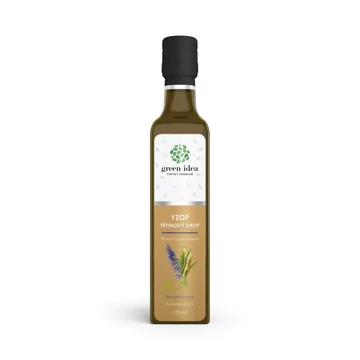 Green idea IZSÓP SZIRUP NÁDCUKORRAL, KÖHÖGÉS ELLEN, MEGFÁZÁSNÁL, FÁRADTSÁG ELLEN 250ml