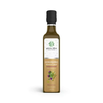 Green idea MÁRIATÖVIS SZIRUP NÁDCUKORRAL, MÁJVÉDELEM, MÉREGTELENÍTÉS 250ml