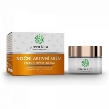 GREEN IDEA TOPVET PREMIUM - ÉJJELI HIDRATÁLÓ ARCKRÉM MANDULAOLAJJAL 50ml