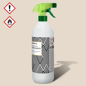 Cleaneco Alkoholos Kézfertőtlenítő - Vírus-, Baktérium- és Gombaölő - Növényi Alkoholból 1L 