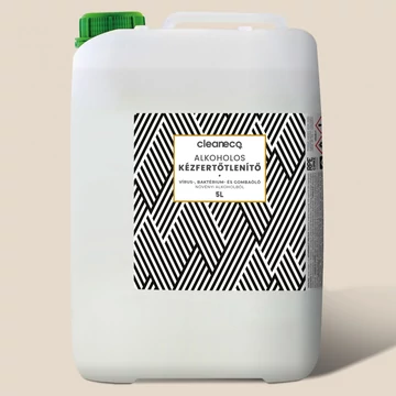 Cleaneco Alkoholos Kézfertőtlenítő - Vírus-, Baktérium- és Gombaölő - Növényi Alkoholból 5L