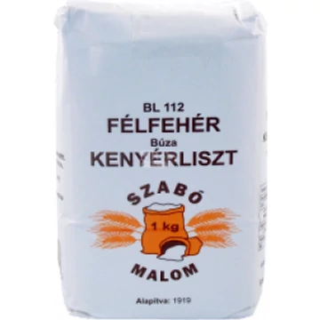 Szabó Malom BL-112 Félfehér Búza Kenyérliszt 1kg