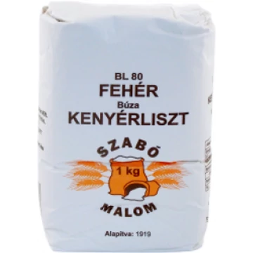 Szabó Malom BL-80 Fehér Búza Kenyérliszt 1kg