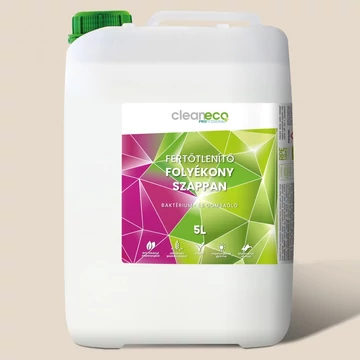 Cleaneco Fertőtlenítő Folyékony Szappan - Baktérium- és Gombaölő 5L