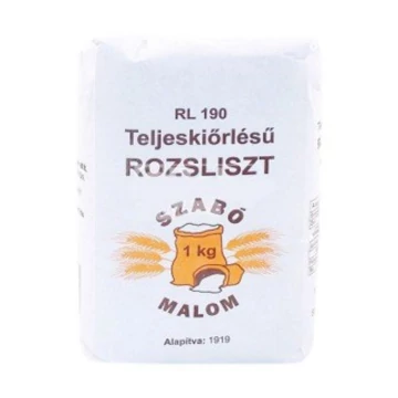 Szabó Malom RL190 Teljeskiőrlésű Rozsliszt 1kg