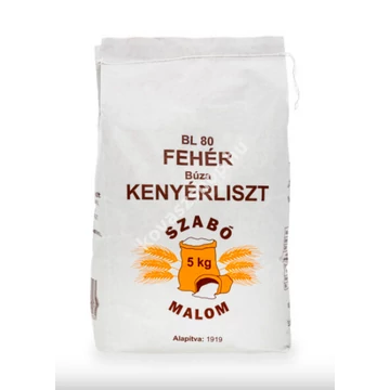 Szabó Malom BL-80 Fehér Búza Kenyérliszt 5kg