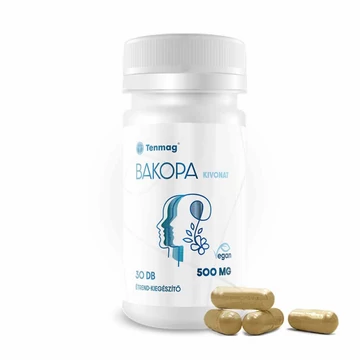 Tenmag Bakopa kivonat Természetes agyserkentő és memória javító ( 30db kapszula (500mg)