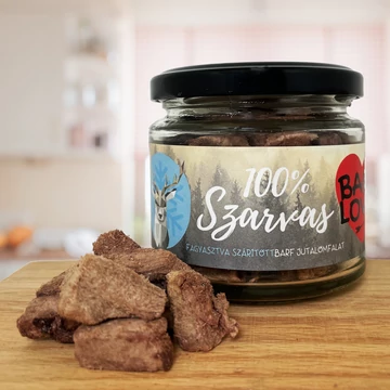 Barf Love Fagyasztva szárított szarvas hús jutifalat 30g
