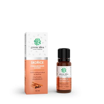 Green Idea  - Fahéj (Cinnamomum Cassia) 100% Illóolaj 10 ml