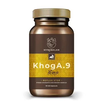 Myrobalan KhogA.9 gyomorégés, reflux elleni gyógynövény-komplex 60 db vegán kapszula gyógynövényőrleménnyel