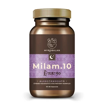 Myrobalan Milam.10 pihentető alvás gyógynövény-komplex 60 db vegán kapszula 100% gyógynövényőrleménnyel