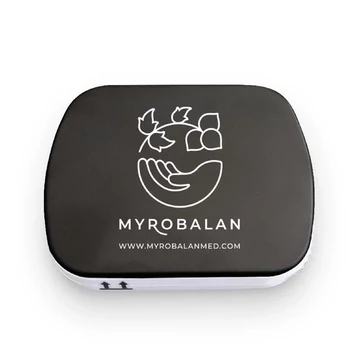 Myrobalan kapszulatartó 4 rekeszes, műanyag kapszulatartó doboz