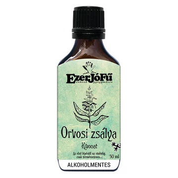Ezerjófű ORVOSI ZSÁLYA KIVONAT 50 ML alkoholmentes