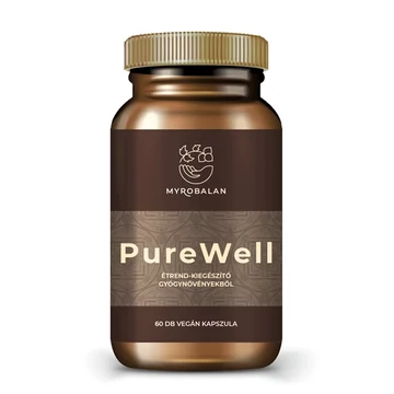 Myrobalan PureWell béltisztító gyógynövény-komplex 60 db vegán kapszula 100% gyógynövényőrleménnyel