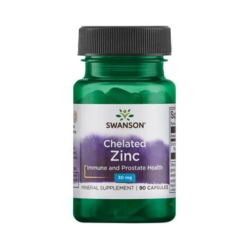 SWANSON Chelated Zinc 30 mg 90 kapszula