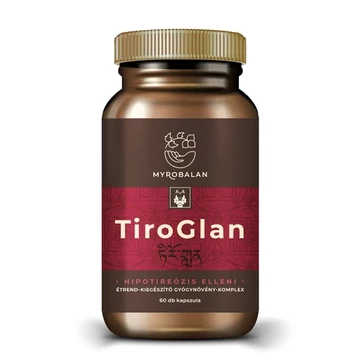 Myrobalan TiroGlan pajzsmirigy-alulműködés elleni gyógynövény-komplex 60 db vegán kapszula 100% gyógynövény-őrleménnyel