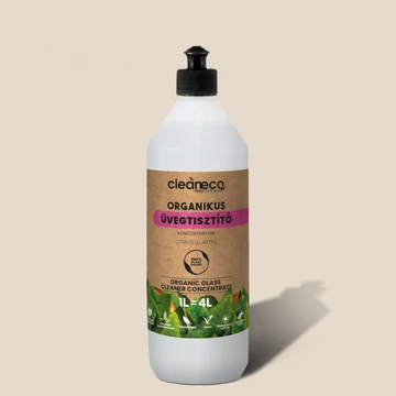 Cleaneco Organikus Üvegtisztító Koncentrátum - Citrus illattal 1L