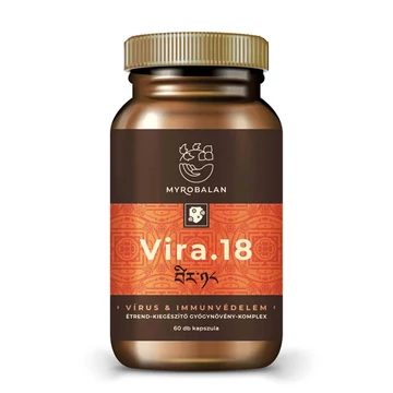 Myrobalan Vira 18 vírus & immunvédelem gyógynövény-komplex 60 db vegán kapszula 100% gyógynövényőrleménnyel