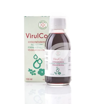 Bálint Virulco gyógynövényes folyékony étrend-kiegészítő tőzegáfonyával 150 ml