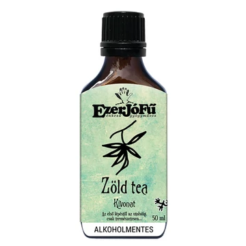Ezerjófű - ZÖLD TEA KIVONAT 50 ML alkoholmentes