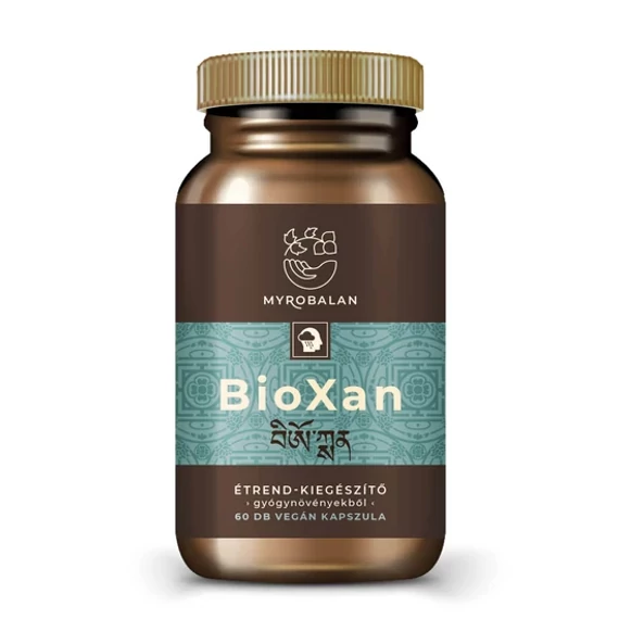 Myrobalan BioXan természetes nyugtató gyógynövény-komplex 60 db vegán kapszula 100% gyógynövényőrleménnyel