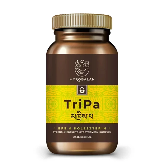 Myrobalan TriPa epe & koleszterin gyógynövény-komplex 60 db vegán kapszula 100% gyógynövényőrleménnyel